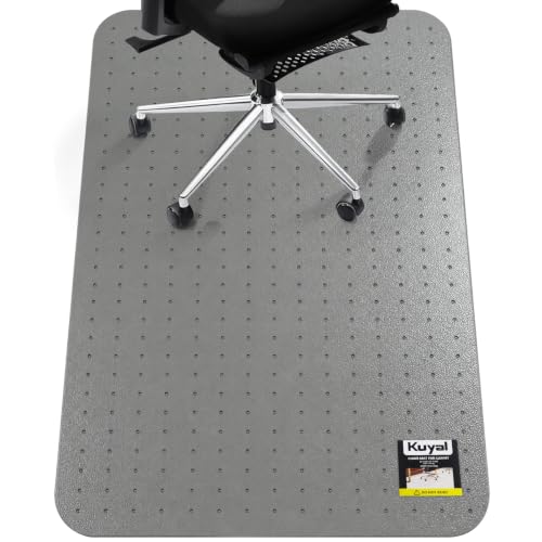 Image of Kuyal Office Chair Mat for Carpet, Gray Heavy Duty Computer Chair Mat