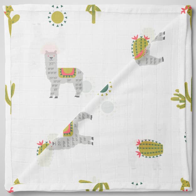 Image of 1ST STEP Muslin Swaddle 60cm*75cm (Pack of 2) Lama, Donuts