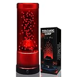 KOOOPO 10" Volcanic Lava Lamp Night Light - Mesmerizing Eruptions Lava Lamps Home Decor USB Powered