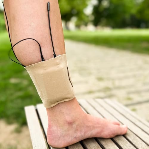 URSA Ankle Straps: Low-Profile, Soft, Stretchy & Breathable Transmitter Straps for Location Sound, Theatre, Wedding Shoots & More (Beige, Ankle)3