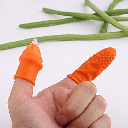 ARURA (LABEL) Thumb Cutter Separator Finger Tools Picking Device Cutting Tool For Garden Harvesting Plant Gardening ARURA (LABEL) Thumb Cutter Separator Finger Tools Picking Device Cutting Tool For Garden Harvesting Plant Gardening