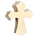 Unfinished Wood Cutout - 6-Pack Cross Shaped Wood Pieces for Wooden Craft DIY Projects, Sunday School, Church, Home Decoration, 11.8 x 8.8 x 0.188 inches