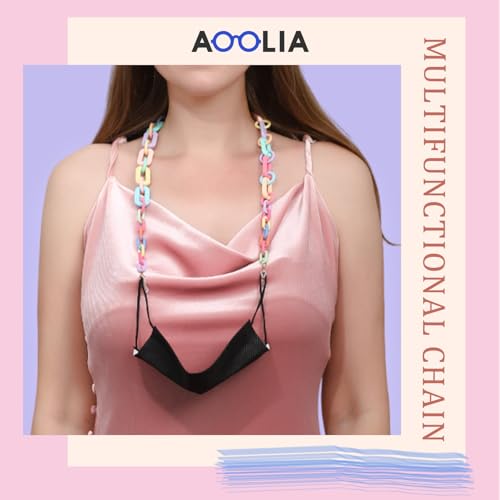 Image of Acrylic Glasses Chain Holder for Women Sunglasses Lanyard Necklace Decorative Chain Eyewear Retainer Eyeglass Strap