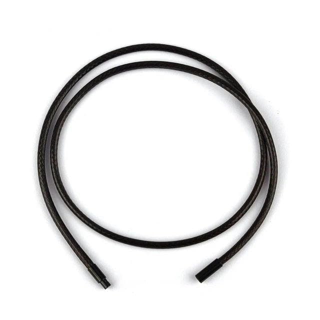 Cordon de collier ciré noir 45 cm fabrication bijoux cordon cire