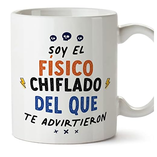 MUGFFINS Tazas para FÍSICO hombre - En Español - Todos te advirtieron - 11 oz / 330 ml - Regalo original y divertido