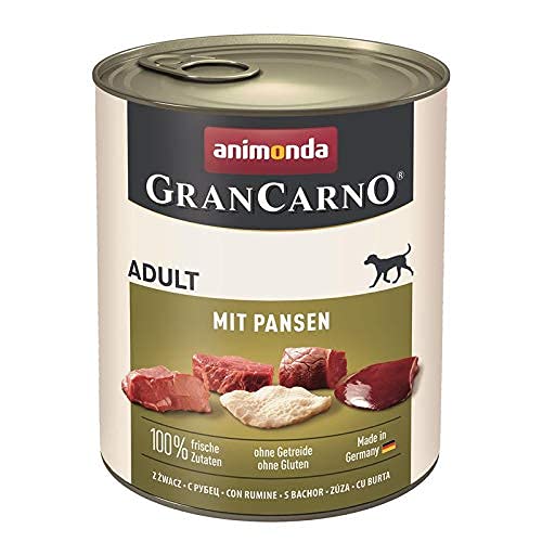 Landshome Multipack: Animonda GranCarno Adult je 6X 800g | Pansen + Ente + Geflügelherz | gesundes Hundefutter nass in 3 Geschmacksrichtungen
