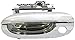 Dorman 95160 Front Driver Side Exterior Door Handle Compatible with Select BMW Models, Chrome