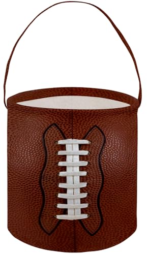 Image of Football Basket Kids Storage Basket Baby Gift Basket Rectangular Cute Toy Storage Bin Box Organizer Book Shelf Basket Dinosaur Room Decor(Football)