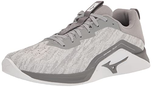 Mizuno Ts-01 Cross Trainer Para Hombre, Gris- Blanco, 43 Eu Mizuno Ts-01 Cross Trainer Para Hombre, Gris- Blanco, 43 Eu