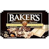 Baker's 100% Pure Premium White Chocolate Baking Bar (Pack of 12)