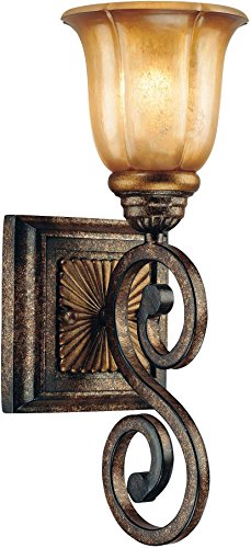 Minka Lavery 6331-561 1 Light Wall Sconce, Brompton Bronze Finish