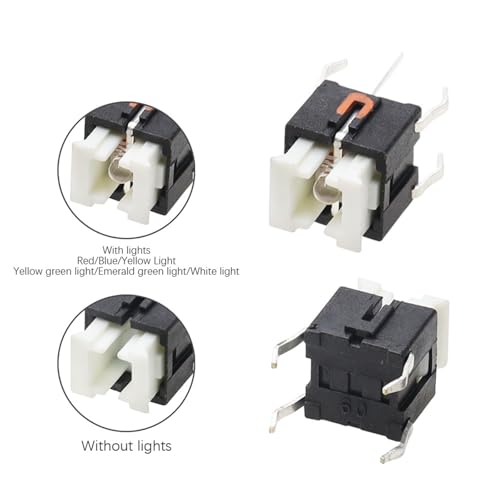 Interrupteur tactile 6x6x7mm multicolore sans LED lot de 10 pièces - 5