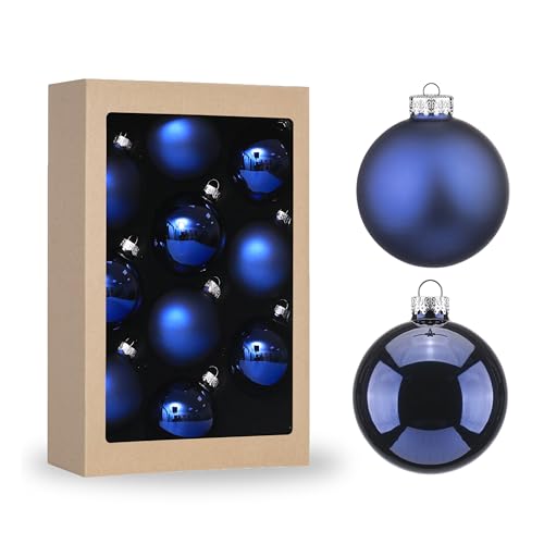 2.64'' Christmas Glass Balls 10pc Festival Xmas Tree Hanging Ornaments