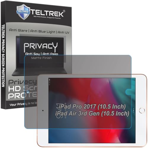 Image of Privacy Matte Anti Peep Screen Guard Compatible With iPad Pro 10.5 2017 / iPad Air 3 (3rd Gen 2019) Tab (10.5 inch Inch Tablet) Anti Spy Screenguard Not a Tempered Glass Screen Protector