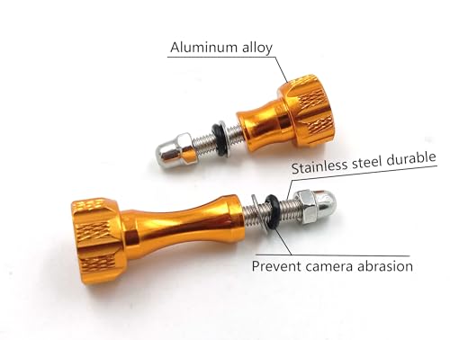 Tornillos de aluminio para trípode que evitan caídas de cámaras GoPro Hero y Campark 5