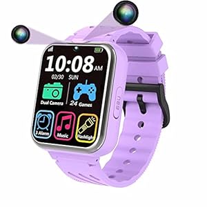 Kids Smart Horloge voor Jongens Meisjes -Elektronische Kids Smartwatch met 24 Leren Games Videocamera Stappenteller…