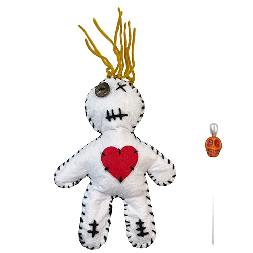 6.2" Handmade Peace & Harmony Poppet Voodoo Doll for Happy Couple/Marriage Communication/Protection/Halloween Decor (Dark Golden Blonde Hair)