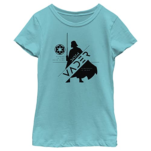 T-Shirt Star Wars Vader Fille manches courtes en coton noir
