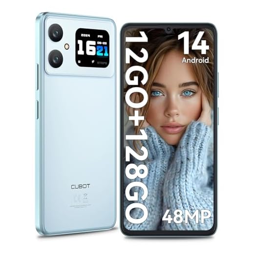 CUBOT A20 Téléphone Portable Débloqué Android 14,12GB+128GB/1TB Extensible 4G Smartphone Pas Cher,6.8'' HD+ Octa-Core 90Hz,48MP+16MP Camera,5100mAh,1,83'' Écran Arrière,OTG,Dual SIM,Face ID,GPS-Bleu