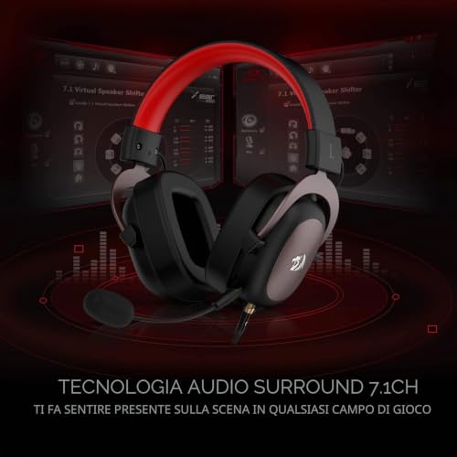 H510 Zeus Cuffie Da Gioco Cablate - Suono Surround 7.1 - Memory Foam - Driver 53MM - Microfono Rimovibile - Multipiattaforma Per PC / PS4 - Cuffia gaming - Immagine 3