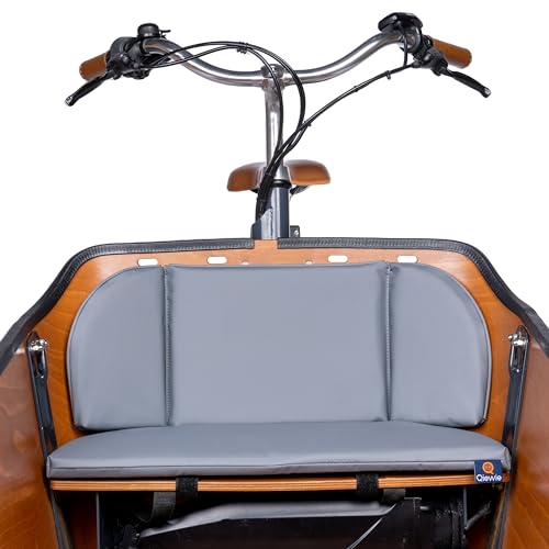 Qiewie Cushion Set Suitable for The Babboe City, Mini, Carve (Dunkelgrau)