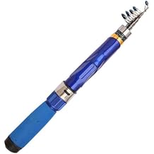 Telescopic Fishing Rod, 1.0-2.4M Portable Short Sea Pole with Fiberglass Construction, Compact 38Cm Shrink Length for Travel, Outdoor Saltwater and Freshwater Angling