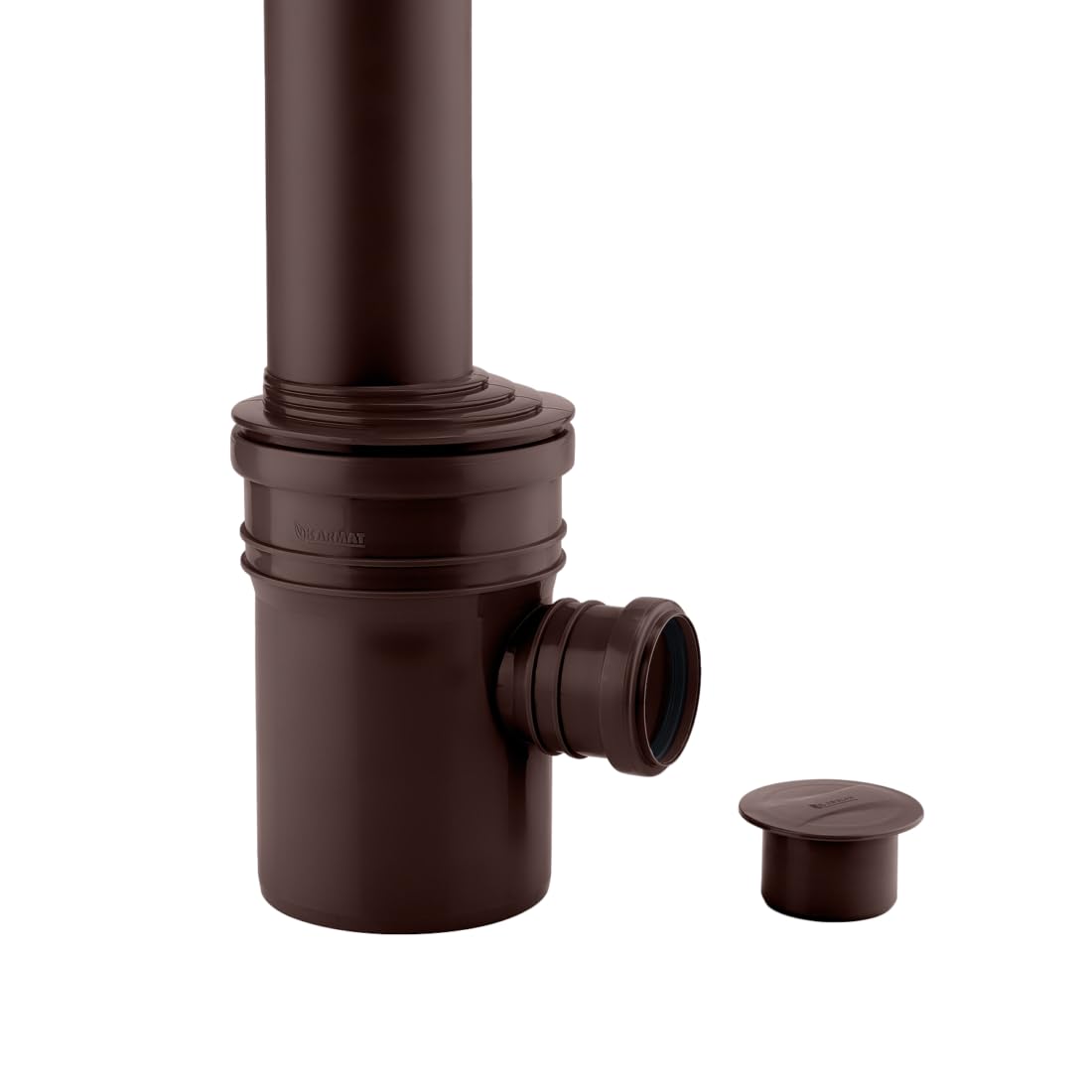 Regenwassersammler für Fallrohr DN110 ø 110 Regensammler Kunststoff Braun Regenrinnen Ablauf für die Regentonne Wassersammler Ausgang DN 50 mit Dichtungen