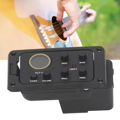 Guitare Acoustique 4 Bandes EQ ÉGALISEUR PRÉAMPLIFICATEUR Pickup Tuner PIEZO avec ÉCRAN D'AFFICHAGE LCD pour Un CONTRÔLE DE TONALITÉ AMÉLIORÉ