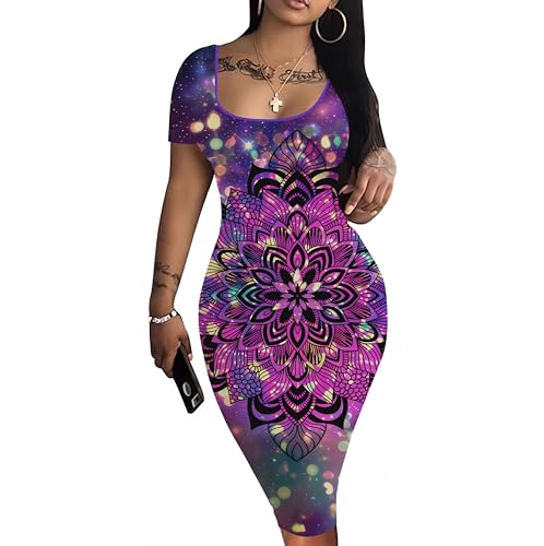 Image of Mrskoala Women's Casual Basic Pencil Dress Bodycon Summer Sexy Club Midi Dresses