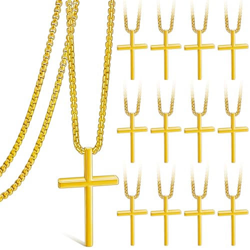 Bulk Stainless Steel Cross Necklace for Men Gifts Christian Gift Cross Necklace Pendant