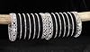 LAVAZZA Stylish Metal Mirror Work White Stone Bangles Set For Women & Girls | Diamond Bangles | Metal Bangles | Chudi Set | White Stone Bridal Chuda Set | Trendy AD Chooda Bangles- Set of 70 Bangle, #2
