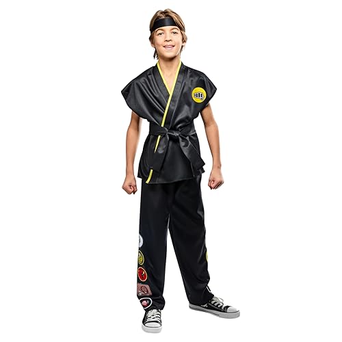 Tenue Cobra Kai garçon Rubies : costume de karaté confortable qui ne gratte pas pour enfant