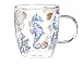 Cypress Home By the Sea Glass Coffee Cup, 12 ounces