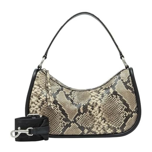 LIEBESKIND Berlin FAB 2 SNAKE HOBO Schultertasche, Medium (HxBxT 19cm x 32cm x 11cm)