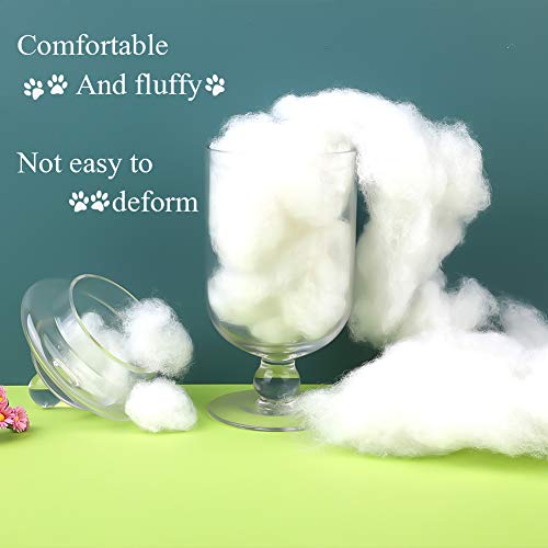 200G Polyester Fill, Premium Polyester Fiberfill, Recycled Polyester Fiber, High Resilience Stuffing Fluff Fiberfill For Pillow Filling, Christmas Dolls Diy, And Home Decors Projects #TOP2