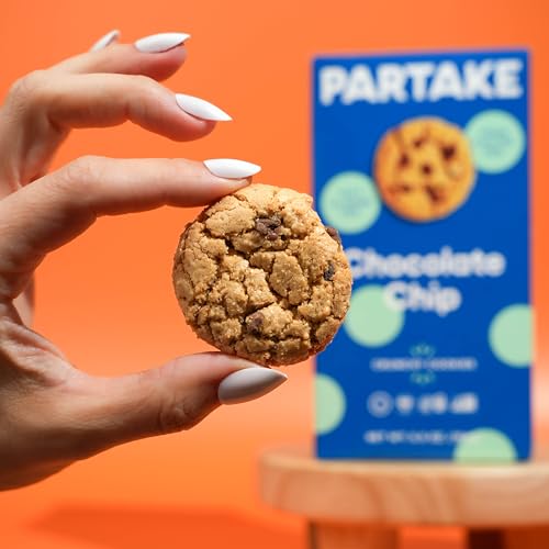Gluten Free Chocolate Chip Lovers' Vegan Cookies by Partake – 5 Pack | Non-GMO, Allergy-Friendly | No Peanuts, Soy, Dairy, Tree Nuts, Contents May Vary.