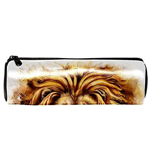 King Lion Aslan - Estuche para lápices de papelería, bolsa de almacenamiento, organizador de cosméticos para la escuela, adolescentes, niñas, niños, hombres y mujeres