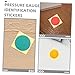 Zerodeko 15pcs Gauge Reflective Decor Pressure Gauge Indication Labels Sturdy Adhesive Versatile for Industrial Construction Manufacturing