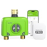 Télécommande par application et commande vocale intelligente : avec l'application RainPoint, vous pouvez contrôler à distance le système d'arrosage à la maison ou en déplacement pour assurer un fonctionnement stable de l'arrosage même en déplacement. Compatible avec Alexa et Google Assistant, commandes de commande vocale pour garder vos mains libres.