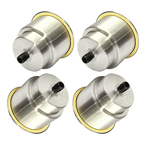 4Pcs Boat Cup Drink Holder Brushed Stainless Steel Cup Bottle Rack Recessed with Drain for Boats RV & Campers