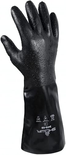SHOWA 3415 Neoprene Chemical Resistant Safety Glove with Pol