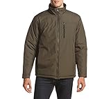 IZOD Men's Fully Reversible Insulated Rip-Stop Jacket, Olive/Black, XX-Large