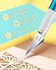 DIYSELF Craft Knife with 10 Extra #11 Blades, Precision Hobby Knife Set with Steel Ruler, Exacto Knife for Crafting, Polymer Clay, Pottery, Paper, Vinyl, Stencil & Model Making (Blue) #2