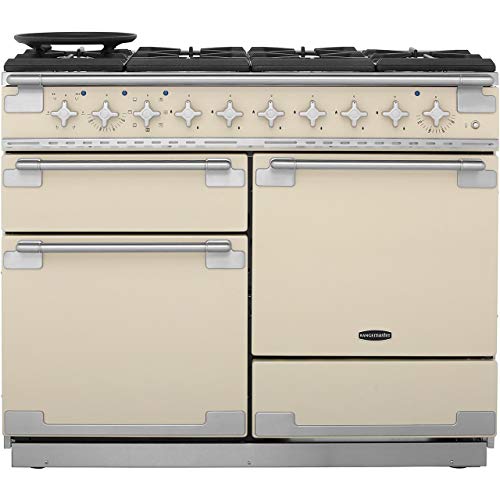 Image of Rangemaster Elise ELS110DFFCR 110cm wide Dual Fuel Range Cooker with Gas Hob - Cream - A/A Rated