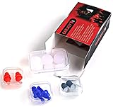 EarJoy Ear Plugs Noise Reduction, for Sleeping Swimming Musicians, Noise Cancelling earplugs, for Sleep Concert Sound Blocking Shooting, Silicone Base.