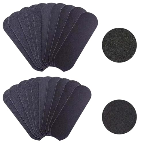 HJYDGJ Juego de 100 limas para pies, para el cuidado de los pies, para eliminar callos de pies, trituradora de papel de lija, para piel dura, papel de lija de repuesto, para eliminar callos