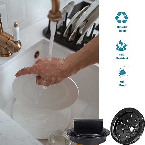 – 2 PCS/Set Garbage Disposal Splash Guards and Garbage Disposal Stopper,Sink Baffle Drain Plugs for Waste King, Whirlaway, GE Models
