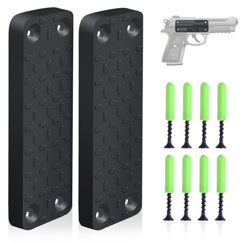 LYKAN DEFENDER Gun Magnet 2 Pack - 55lbs Holding Capacity Gun Mount for Vehicles - Secure Your firarms in Close Reach securely - LYKAN DEFENDER