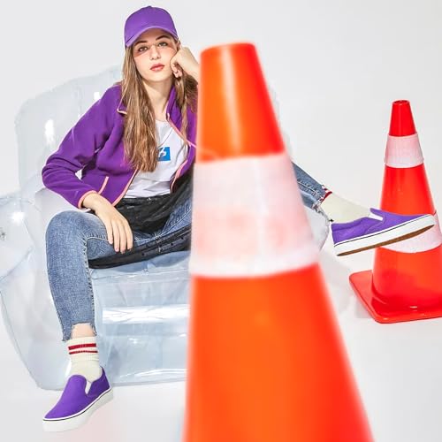 Image of Women's Canvas Slip On Sneakers Non Slip Loafers | low top non slip on walking breathable casual comfortable fashion tennis