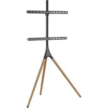 My wall HT22L TV Stand Height Adjustable TV Stand for 32 - 75 Swivel Wood Design